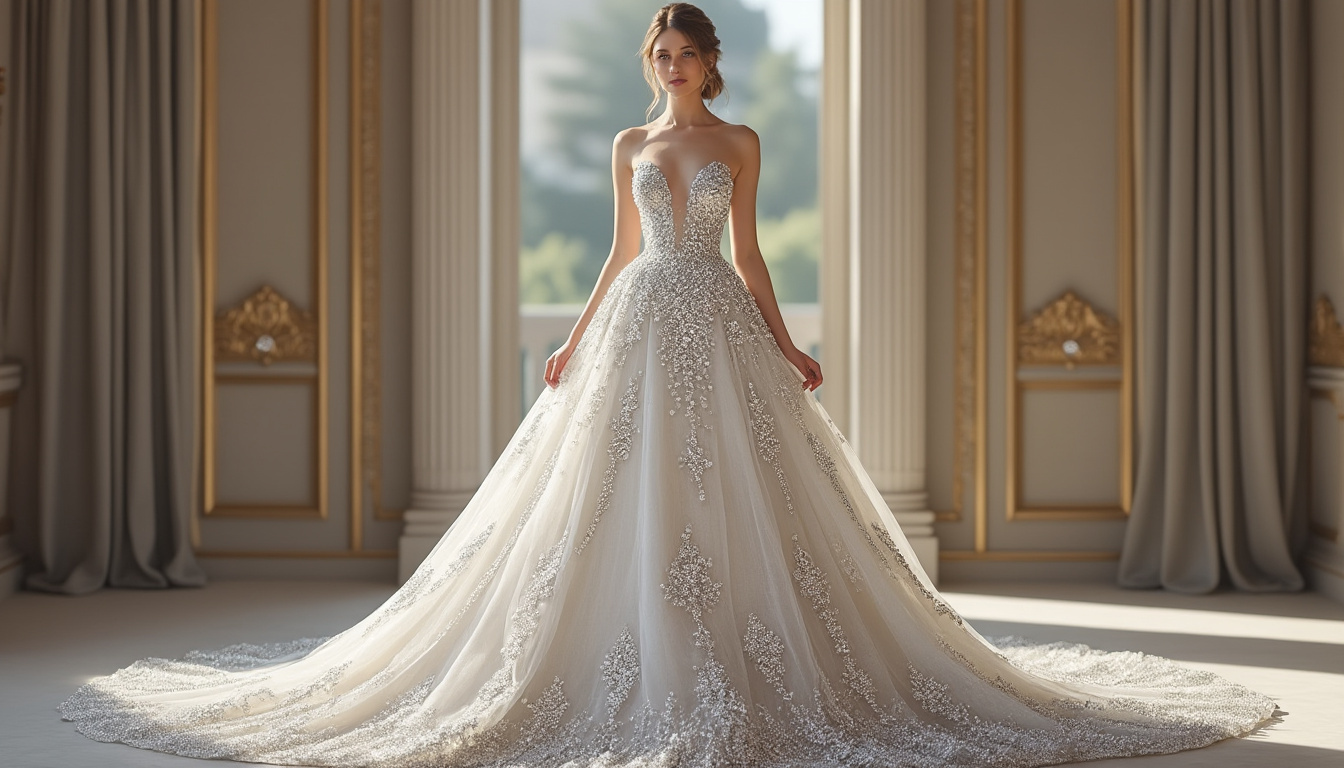 découvrez la robe de mariée princesse diamant, une création de luxe pour sublimer votre jour unique avec élégance et raffinement.